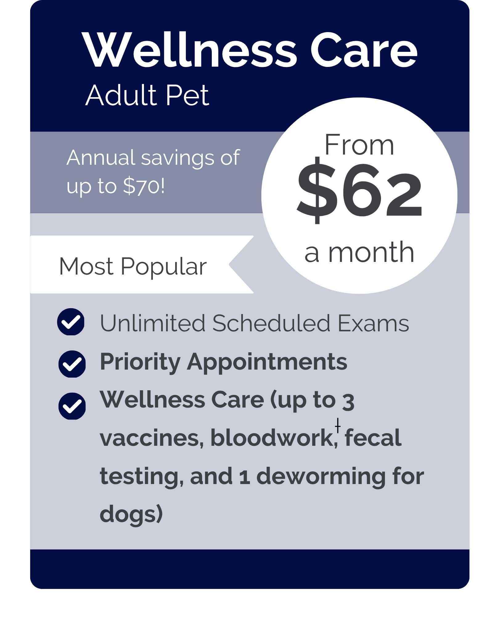 Kennesaw VIPet Plan_pricing_Wellness_Modern